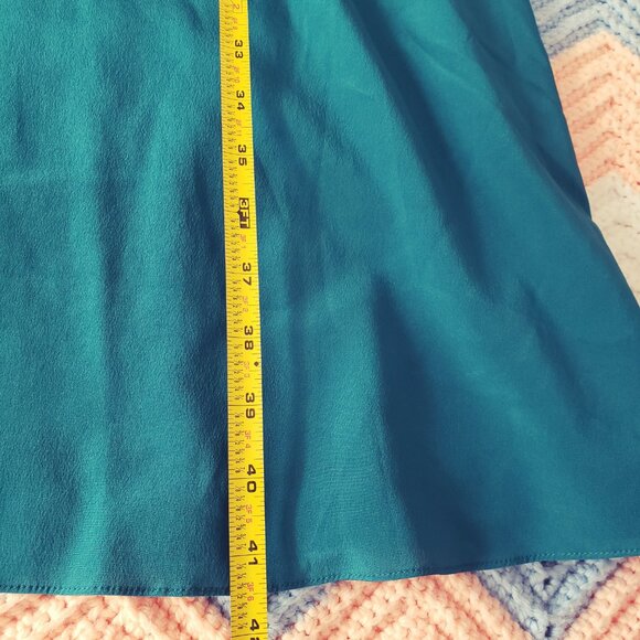 Ann Taylor Silk Draped Empire Waist Sleeveless Cocktail Party Dress - Picture 9 of 12